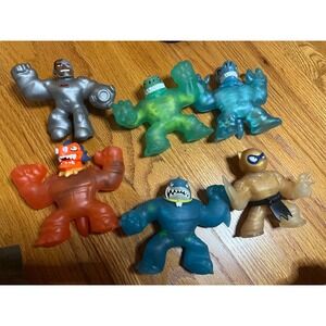 6 Goo Jit Zu Hero Pack Action Figures Dino X-Ray Blazgon Thrash the Shark etc